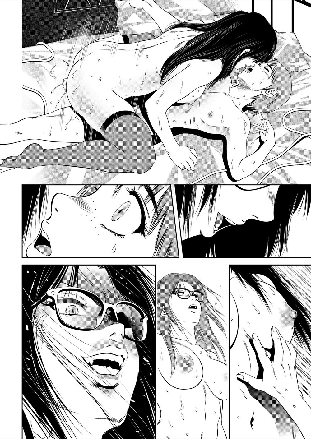 【エロ漫画】野球ファンの巨乳女が終電も忘れて宅飲みしてたら酔っ払って男友達のちんぽ足コキして射精させユニフォームで手コキしてアナルにバット挿れて責めまくる 毎日エロ漫画